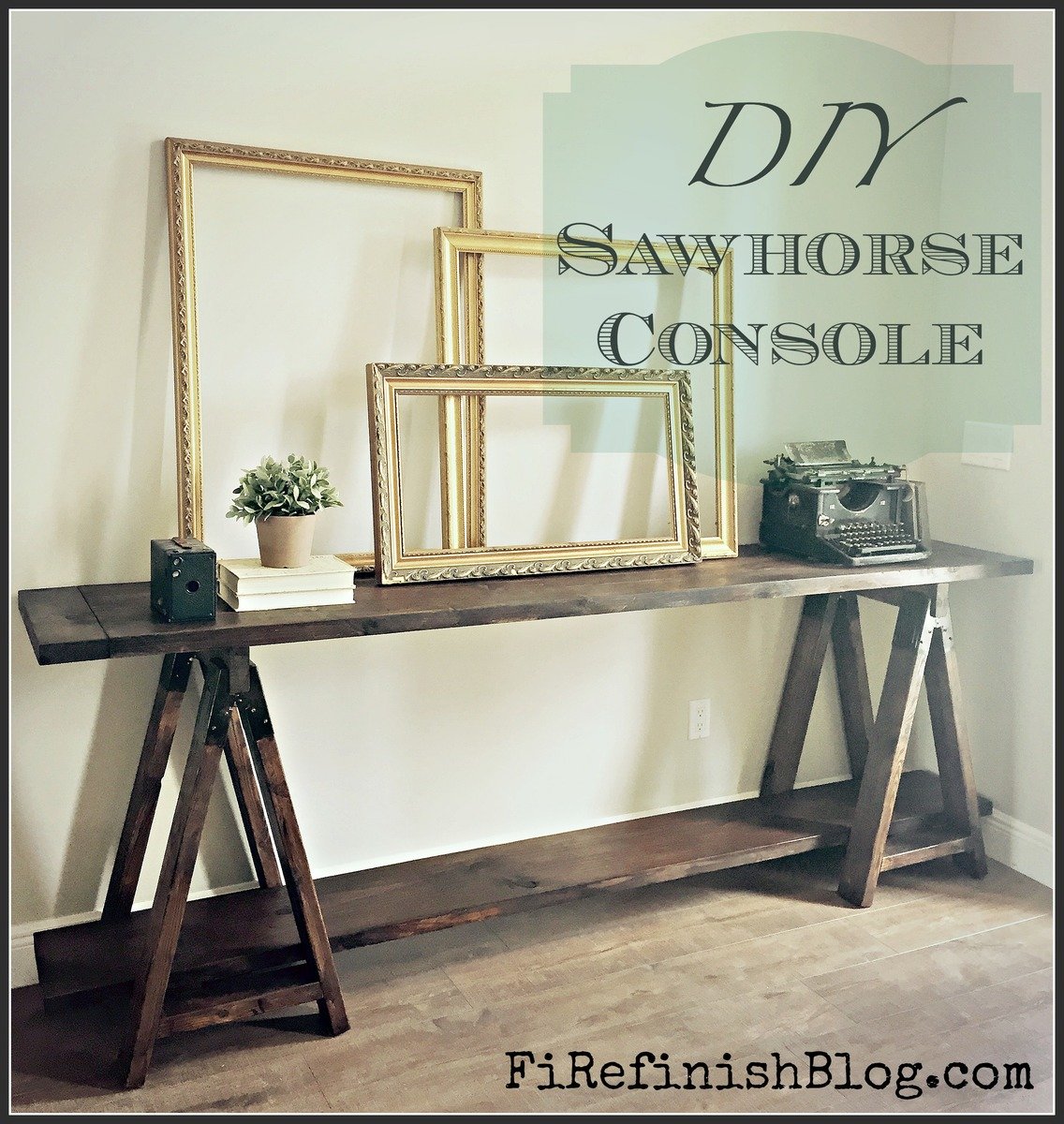 Ana White Diy Sawhorse Console Table - DIY Projects